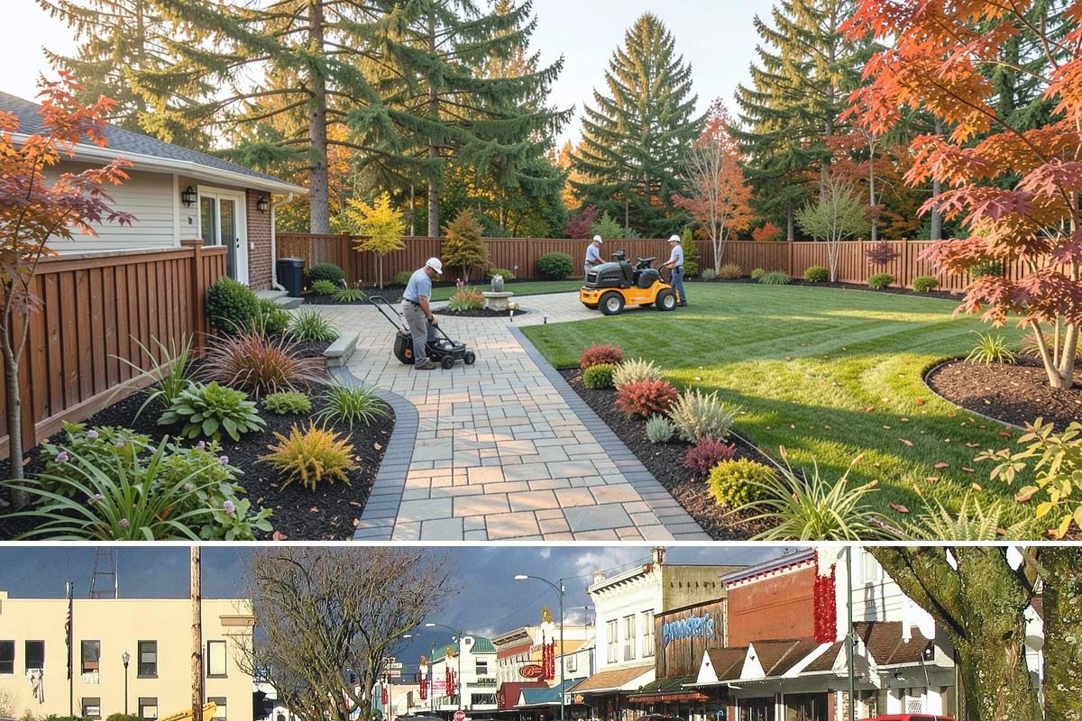 Quartz Rock Installation in Arlington, Snohomish County, WA - Quartz can be installed year-round, but a dry day makes it easier to keep the bright stone free of mud during placement.