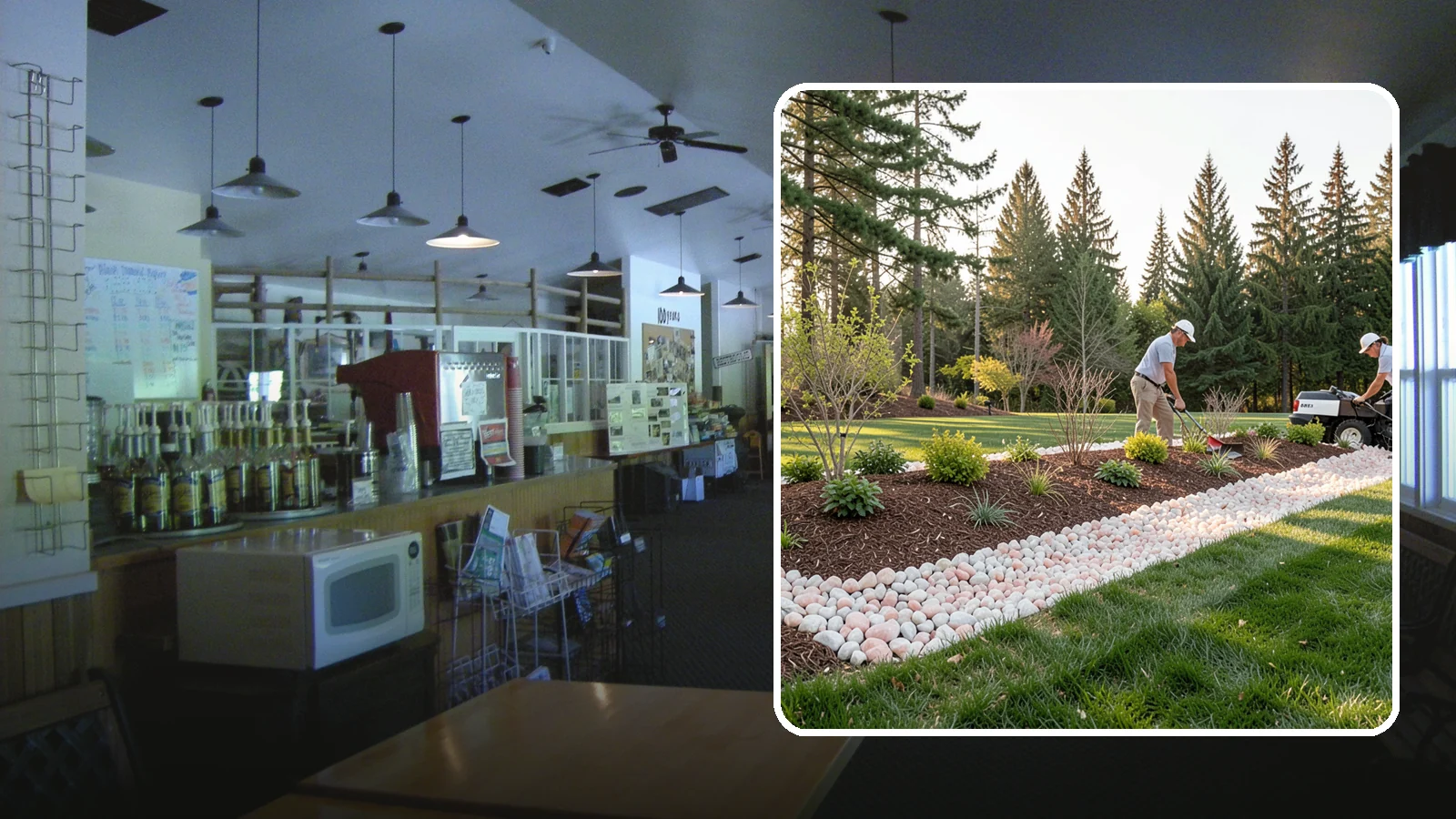 Quartz Rock Installation in Black Diamond, King County, WA - Bright, crystalline white-to-rose quartz that brings sparkle and upscale contrast to feature beds and borders.