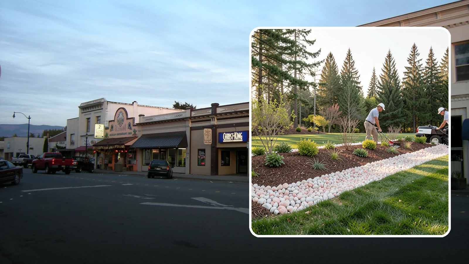 Quartz Rock Installation in Burlington, Skagit County, WA - Bright, crystalline white-to-rose quartz that brings sparkle and upscale contrast to feature beds and borders.