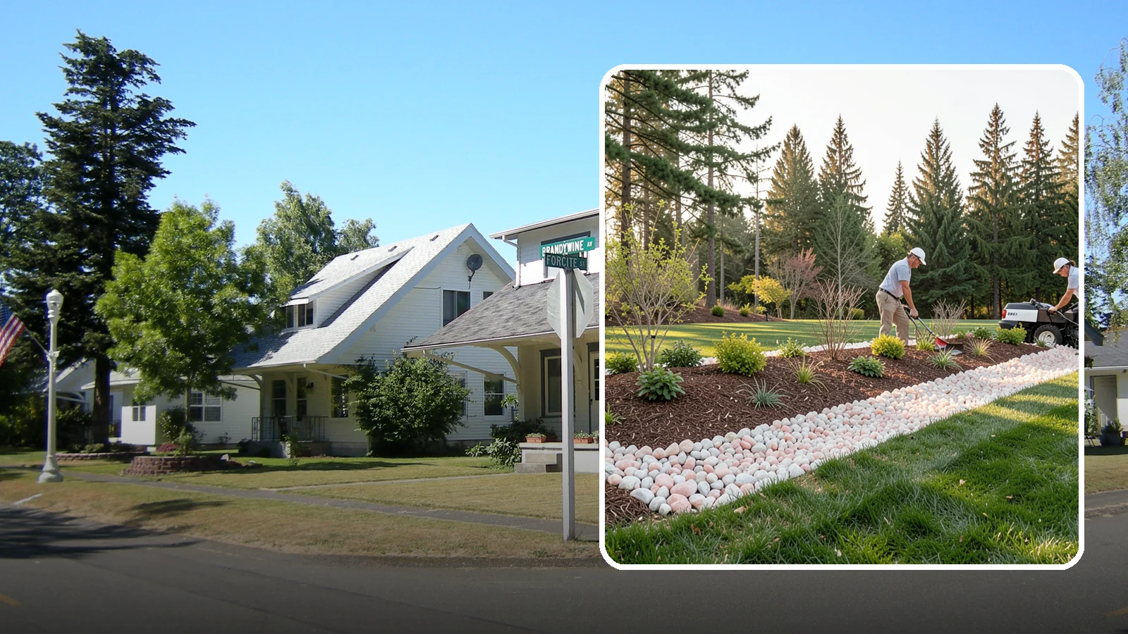 Quartz Rock Installation in DuPont, Pierce County, WA - Bright, crystalline white-to-rose quartz that brings sparkle and upscale contrast to feature beds and borders.