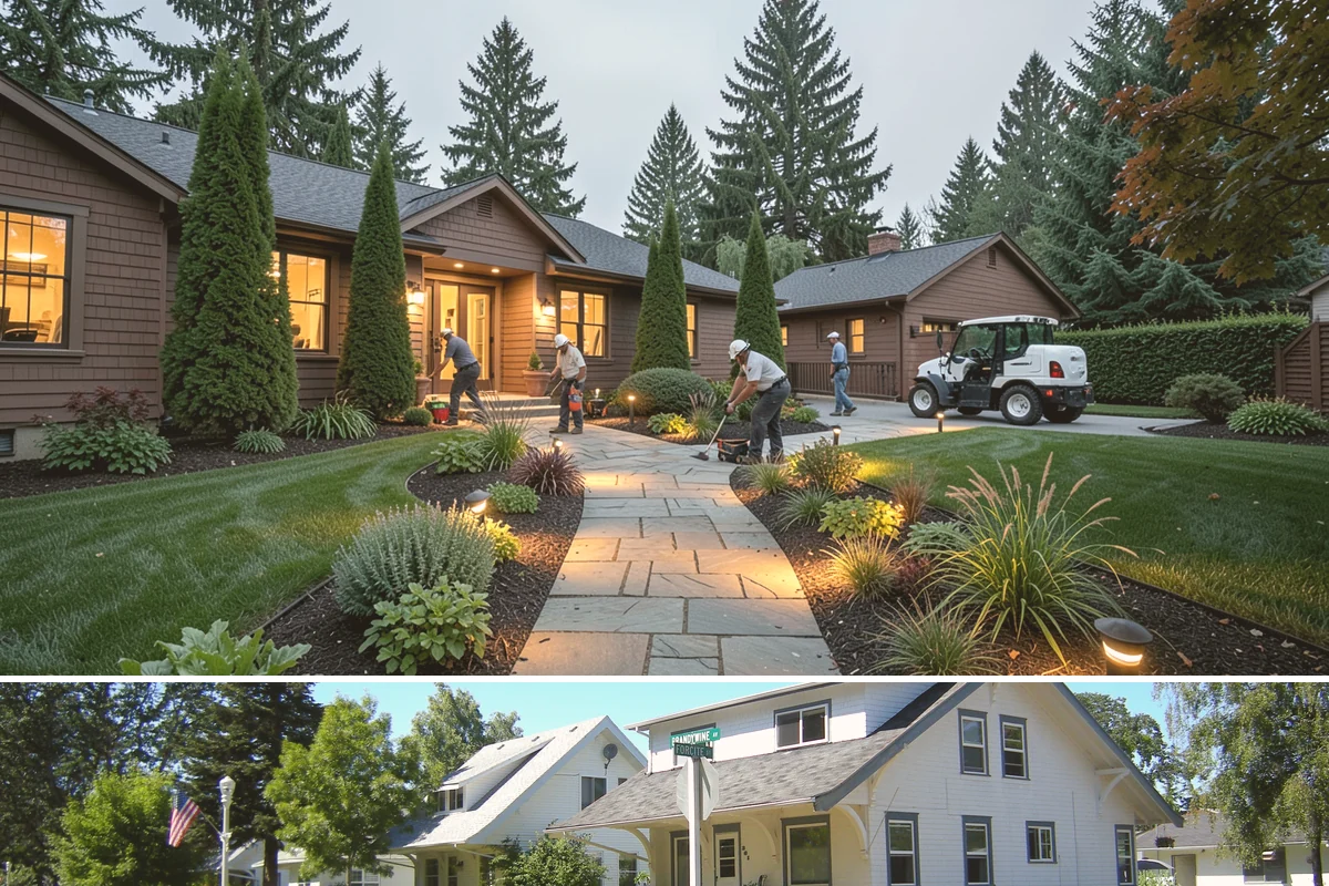 Quartz Rock Installation in DuPont, Pierce County, WA - Quartz can be installed year-round, but a dry day makes it easier to keep the bright stone free of mud during placement.
