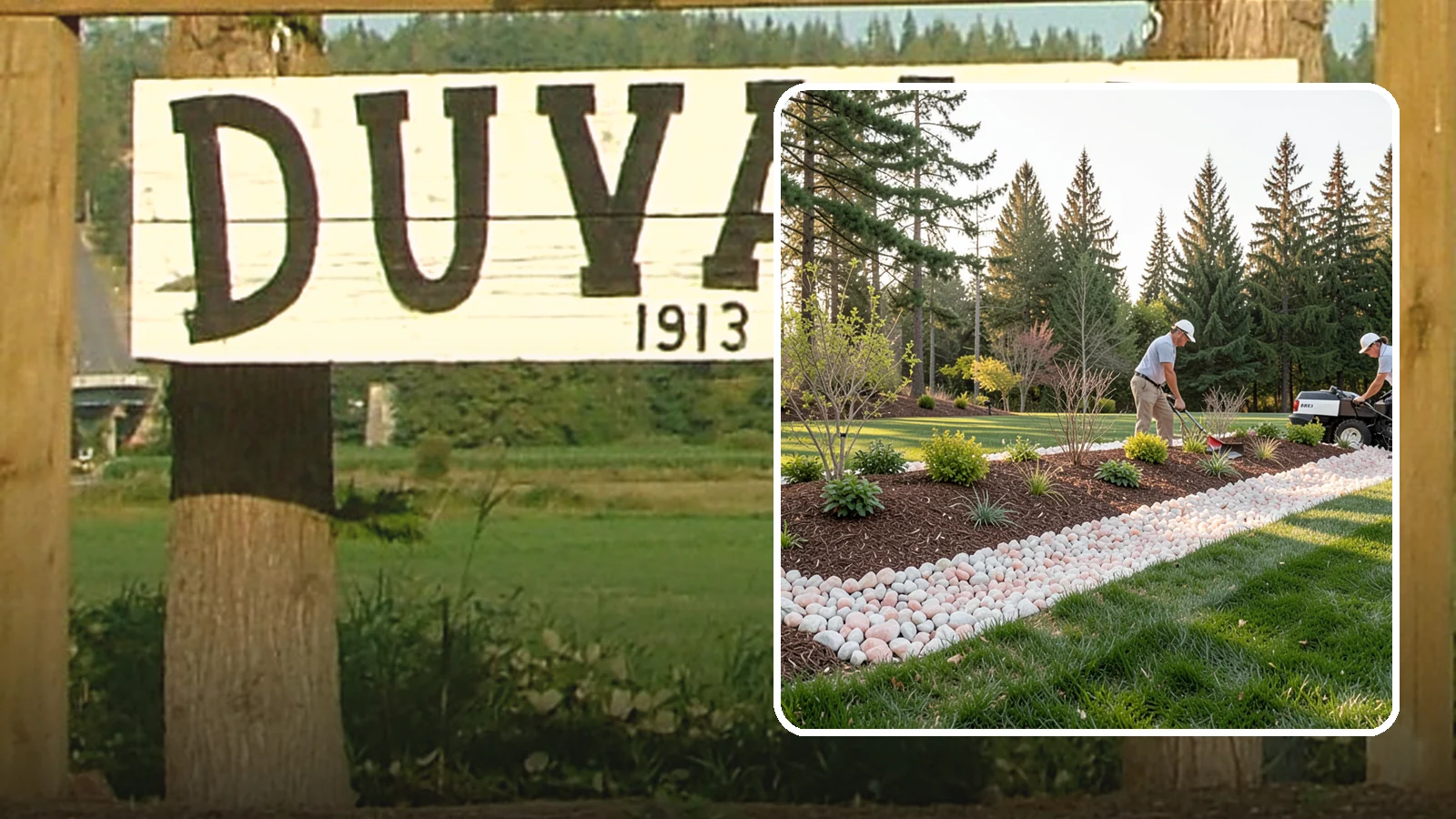 Quartz Rock Installation in Duvall, King County, WA - Bright, crystalline white-to-rose quartz that brings sparkle and upscale contrast to feature beds and borders.