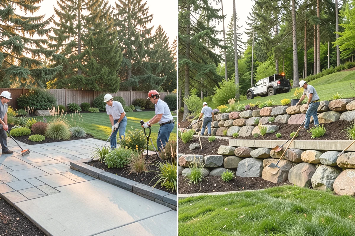 Quartz Rock Installation in Duvall, King County, WA - Prepare and grade the accent bed with attention to clean edges