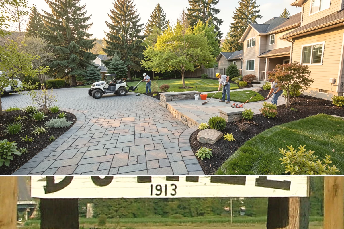 Quartz Rock Installation in Duvall, King County, WA - Quartz can be installed year-round, but a dry day makes it easier to keep the bright stone free of mud during placement.
