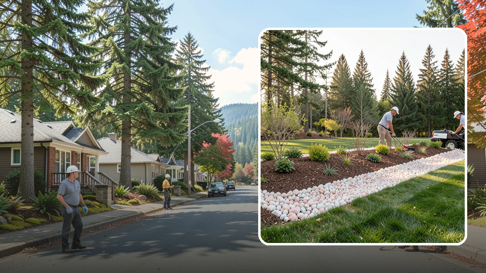 Quartz Rock Installation in Hunts Point, King County, WA - Bright, crystalline white-to-rose quartz that brings sparkle and upscale contrast to feature beds and borders.