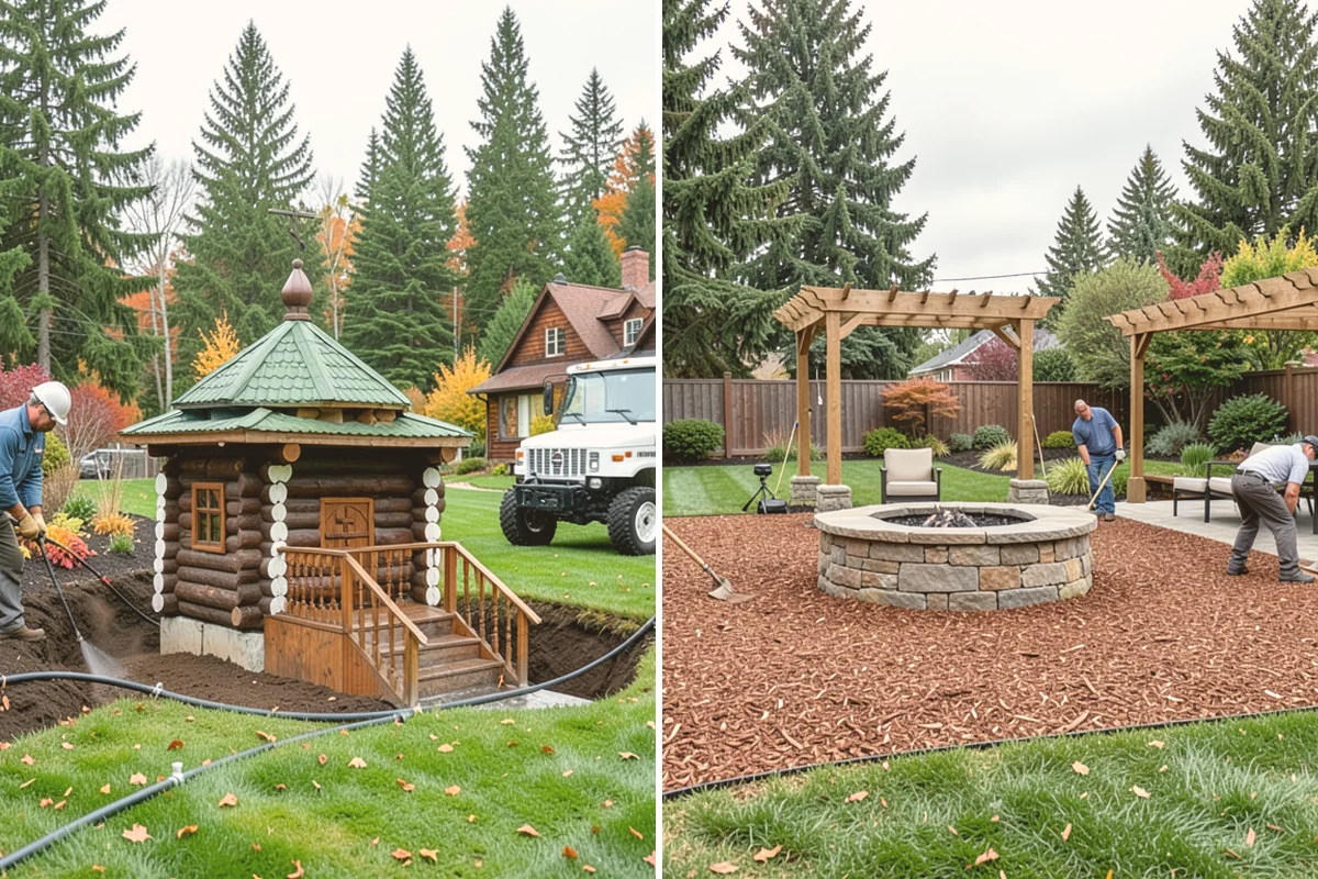 Quartz Rock Installation in Index, Snohomish County, WA - Prepare and grade the accent bed with attention to clean edges