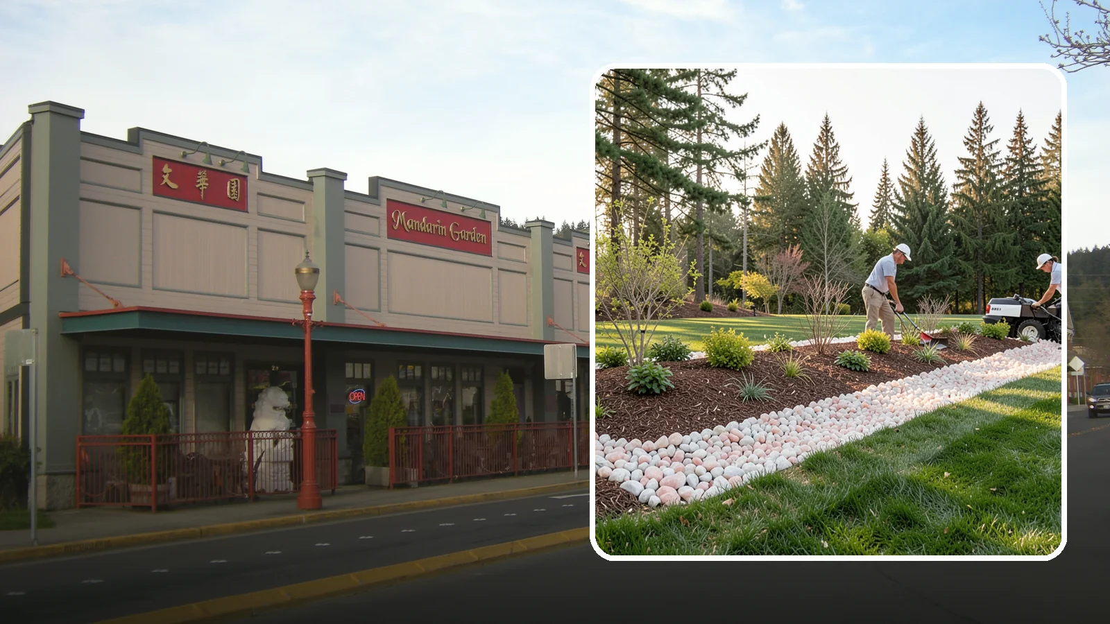 Quartz Rock Installation in Issaquah, King County, WA - Bright, crystalline white-to-rose quartz that brings sparkle and upscale contrast to feature beds and borders.