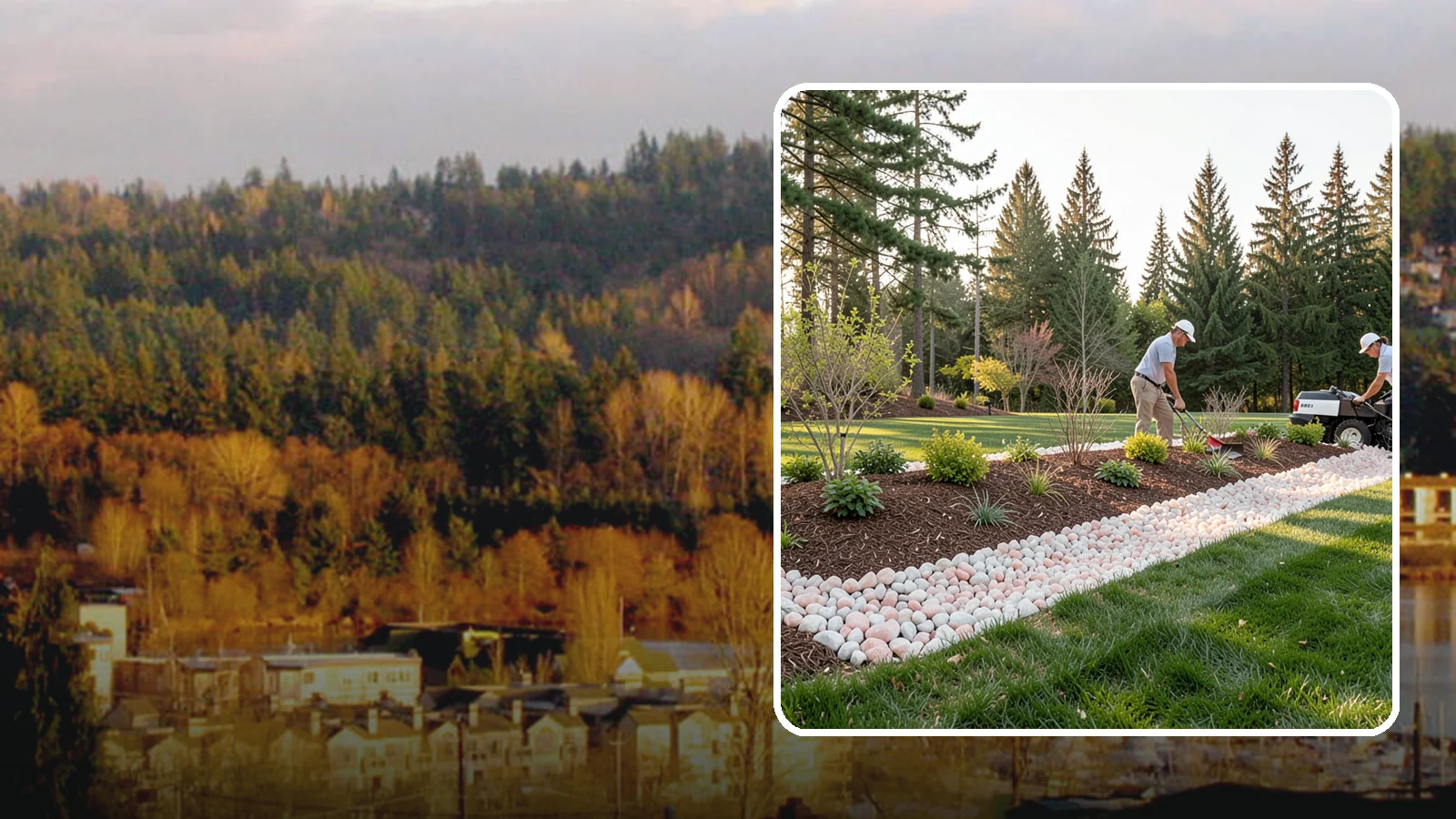 Quartz Rock Installation in Kenmore, King County, WA - Bright, crystalline white-to-rose quartz that brings sparkle and upscale contrast to feature beds and borders.
