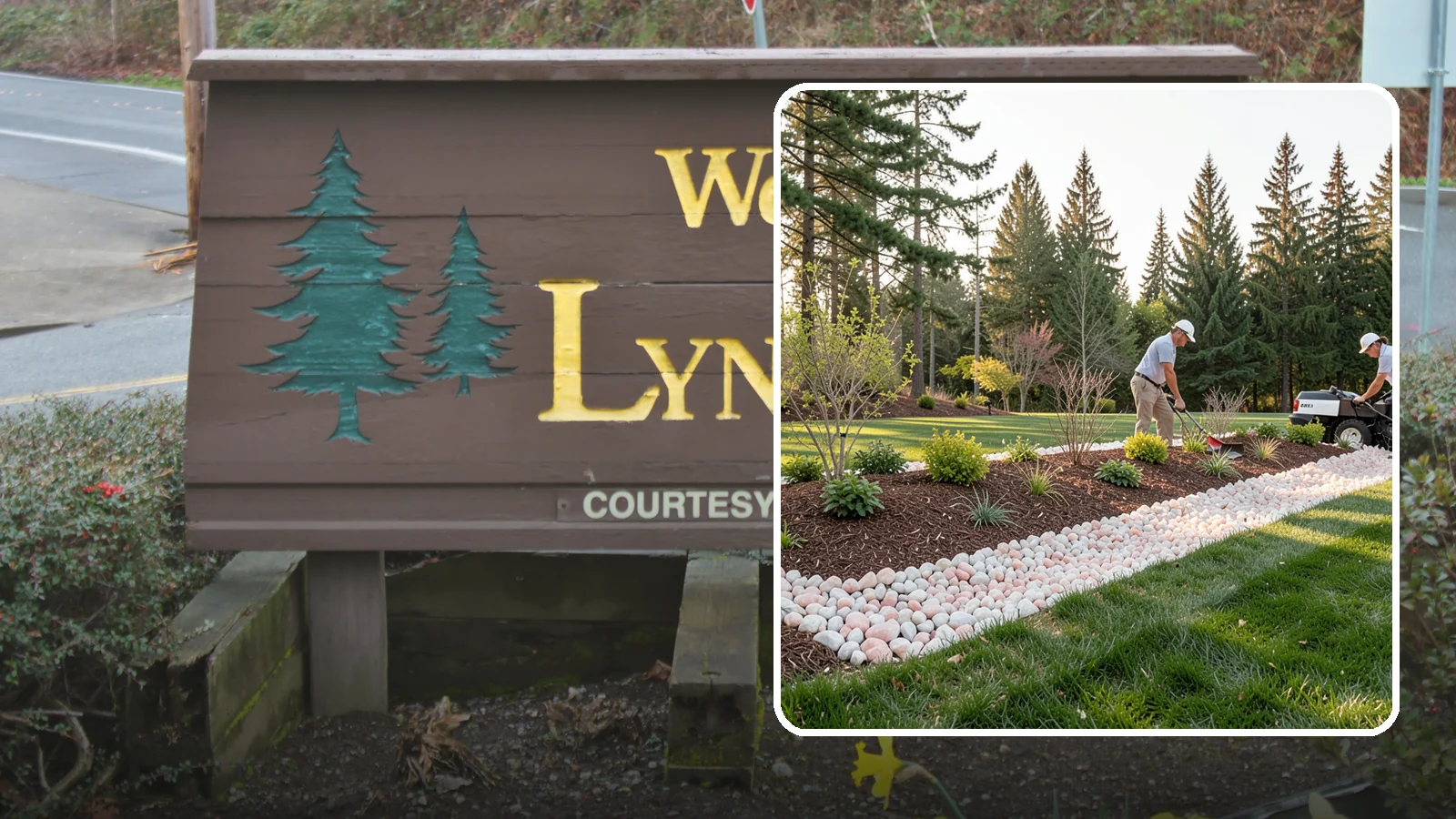 Quartz Rock Installation in Lynnwood, Snohomish County, WA - Bright, crystalline white-to-rose quartz that brings sparkle and upscale contrast to feature beds and borders.