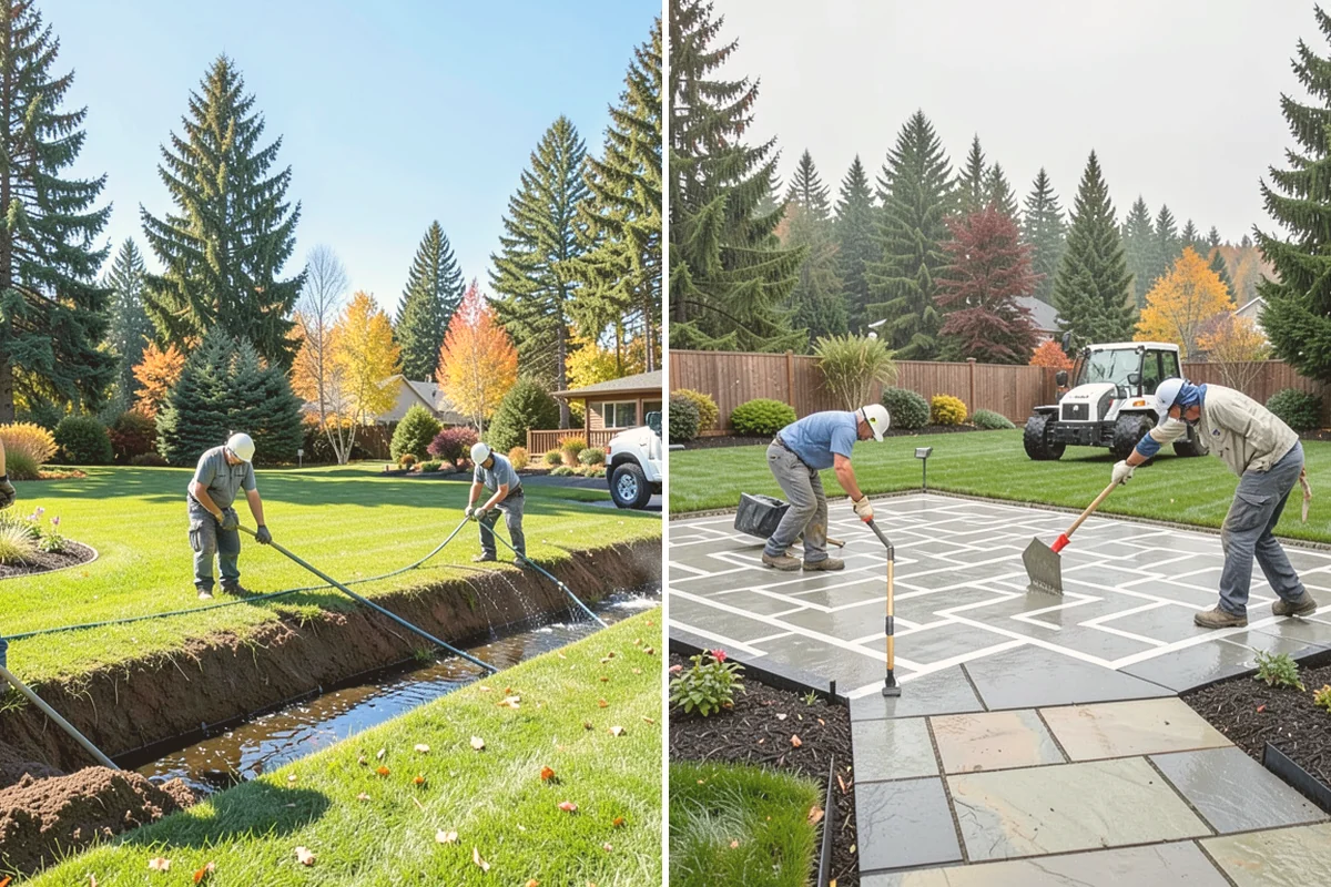 Quartz Rock Installation in Newcastle, King County, WA - Prepare and grade the accent bed with attention to clean edges