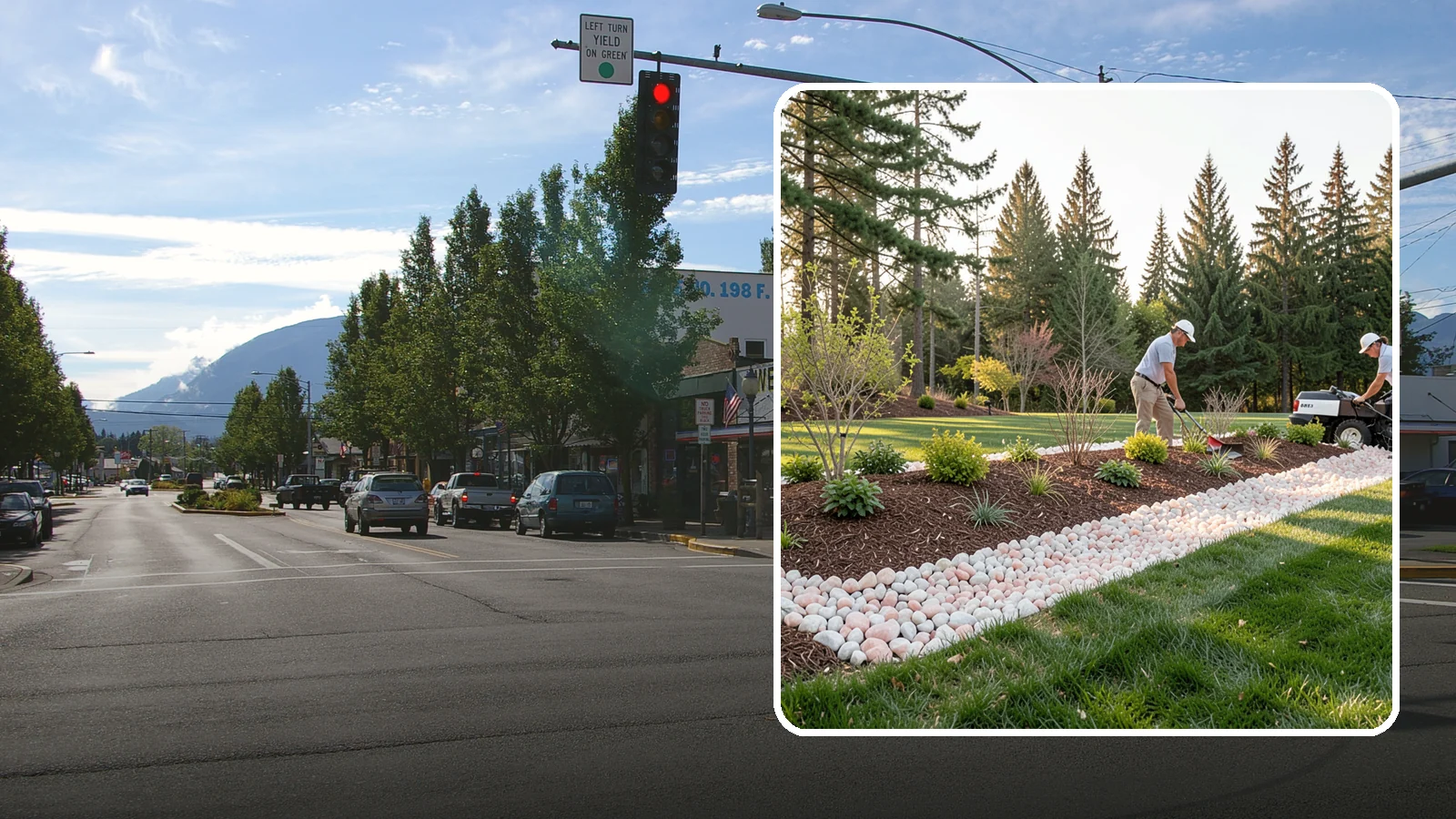Quartz Rock Installation in North Bend, King County, WA - Bright, crystalline white-to-rose quartz that brings sparkle and upscale contrast to feature beds and borders.