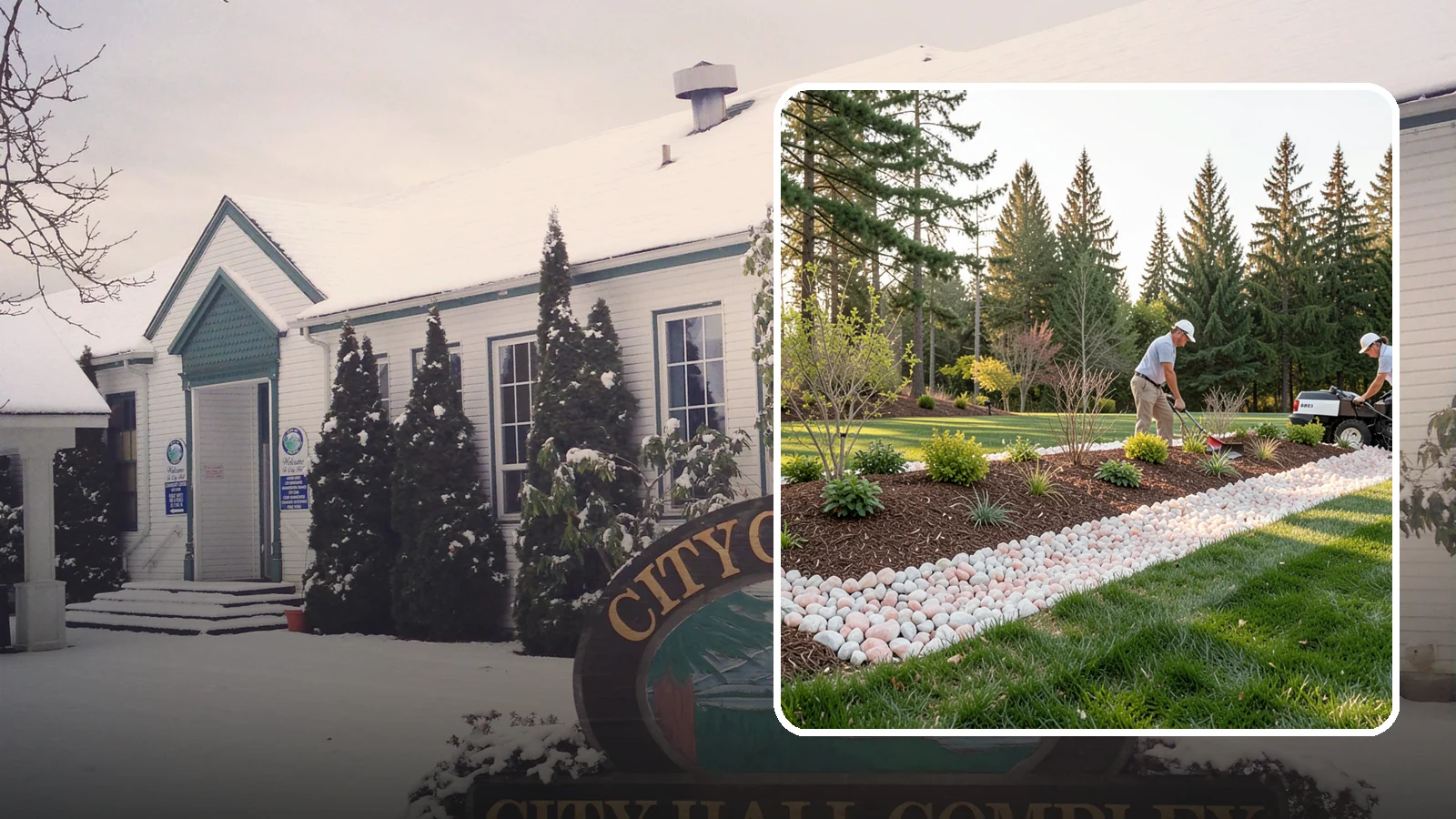 Quartz Rock Installation in Pacific, King County, WA - Bright, crystalline white-to-rose quartz that brings sparkle and upscale contrast to feature beds and borders.