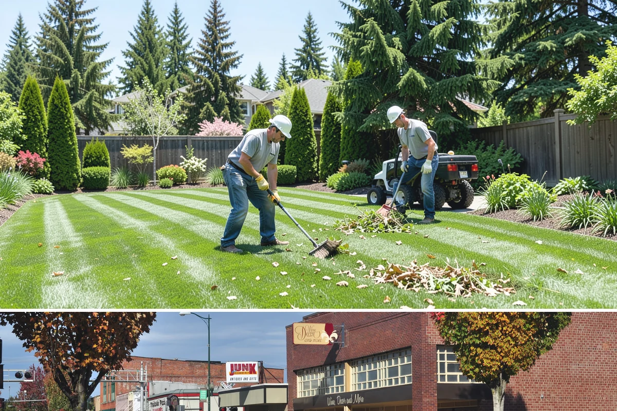 Quartz Rock Installation in Puyallup, Pierce County, WA - Quartz can be installed year-round, but a dry day makes it easier to keep the bright stone free of mud during placement.