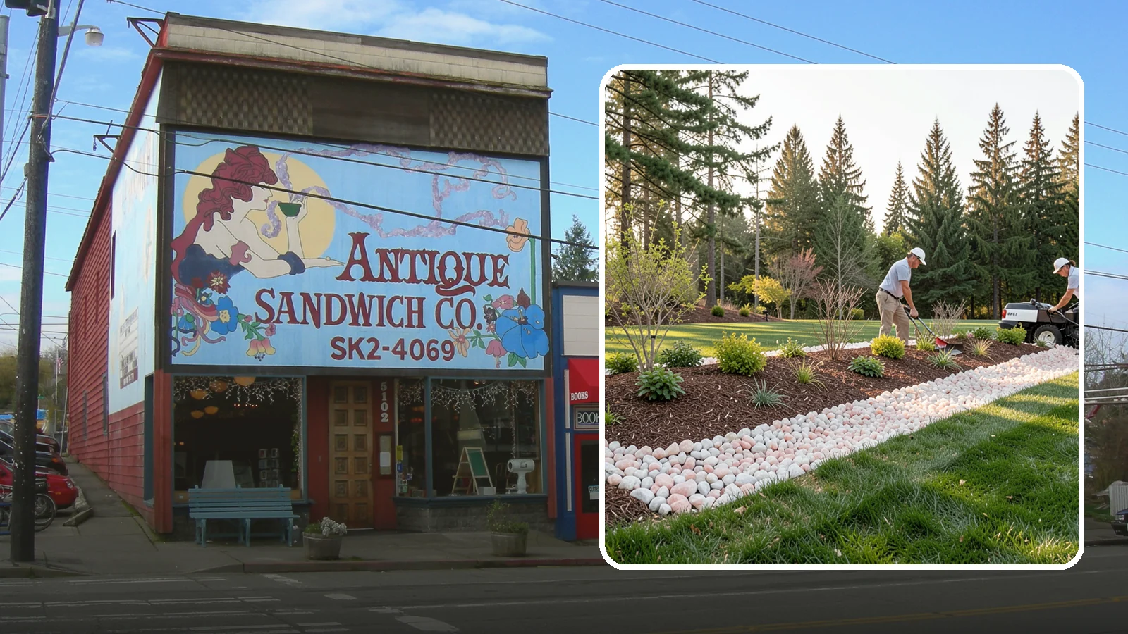 Quartz Rock Installation in Ruston, Pierce County, WA - Bright, crystalline white-to-rose quartz that brings sparkle and upscale contrast to feature beds and borders.