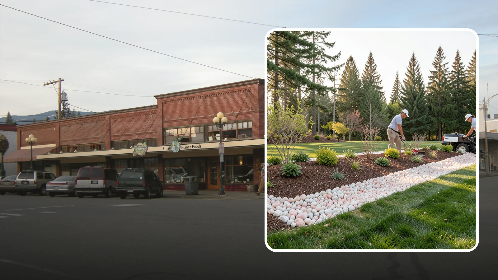 Quartz Rock Installation in Sedro-Woolley, Skagit County, WA - Bright, crystalline white-to-rose quartz that brings sparkle and upscale contrast to feature beds and borders.
