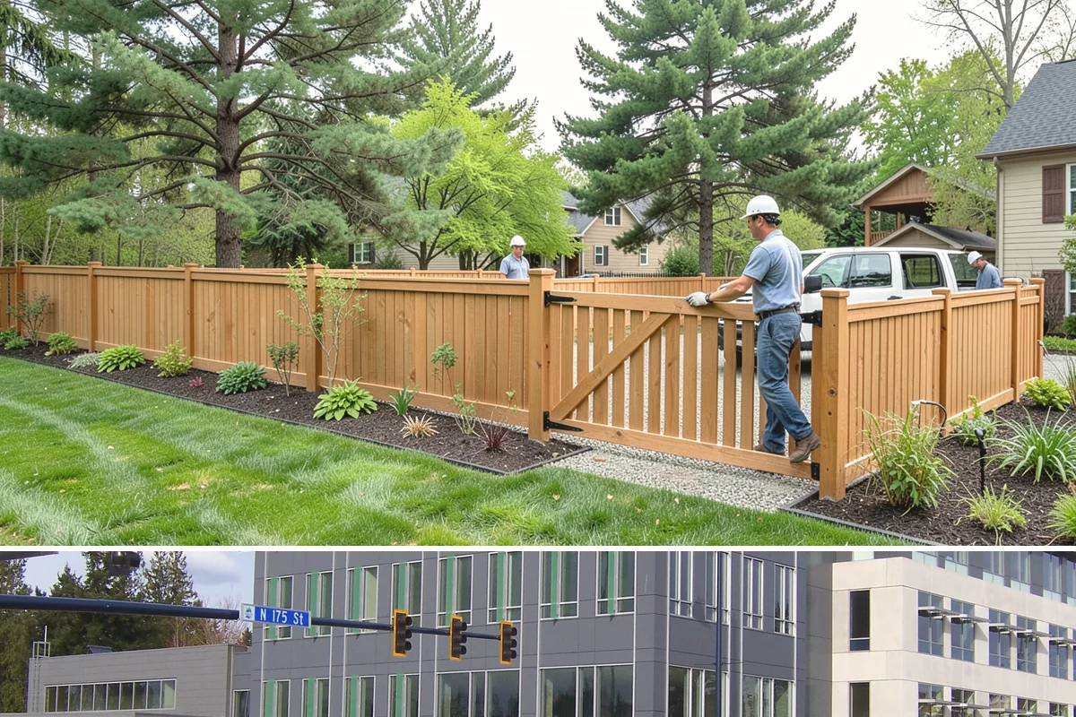 Quartz Rock Installation in Shoreline, King County, WA - Quartz can be installed year-round, but a dry day makes it easier to keep the bright stone free of mud during placement.