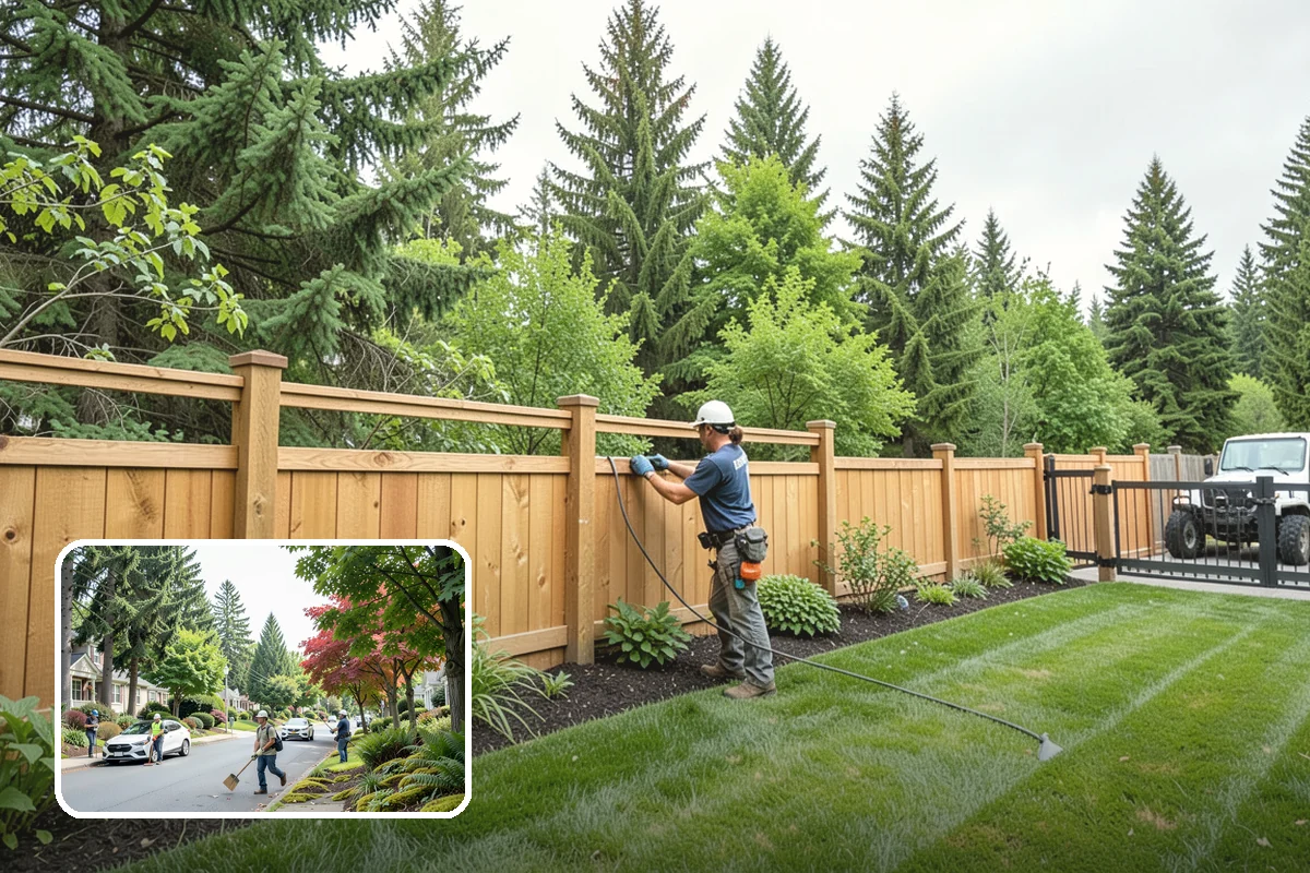 Rain Barrel Installation in Beaux Arts Village, King County, WA - Captures free rainwater for the garden