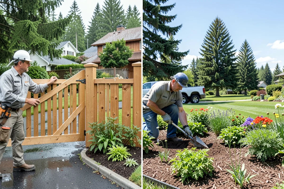 Rain Barrel Installation in Hunts Point, King County, WA - Choose barrel locations at downspouts