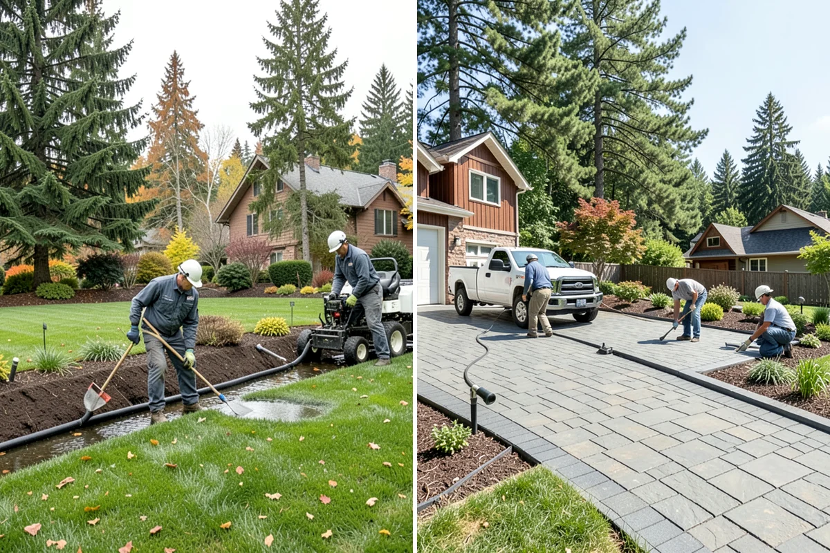Rain Barrel Installation in Maple Valley, King County, WA - Choose barrel locations at downspouts