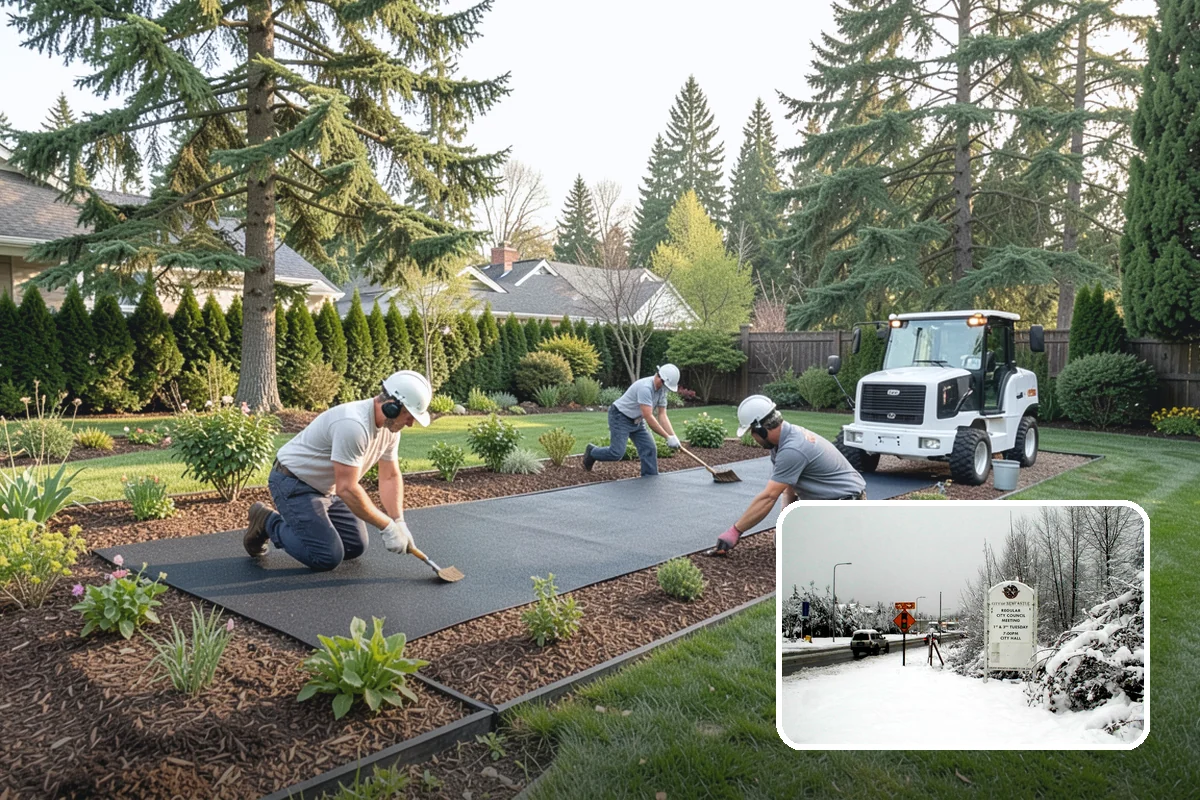 Rain Barrel Installation in Newcastle, King County, WA - Captures free rainwater for the garden