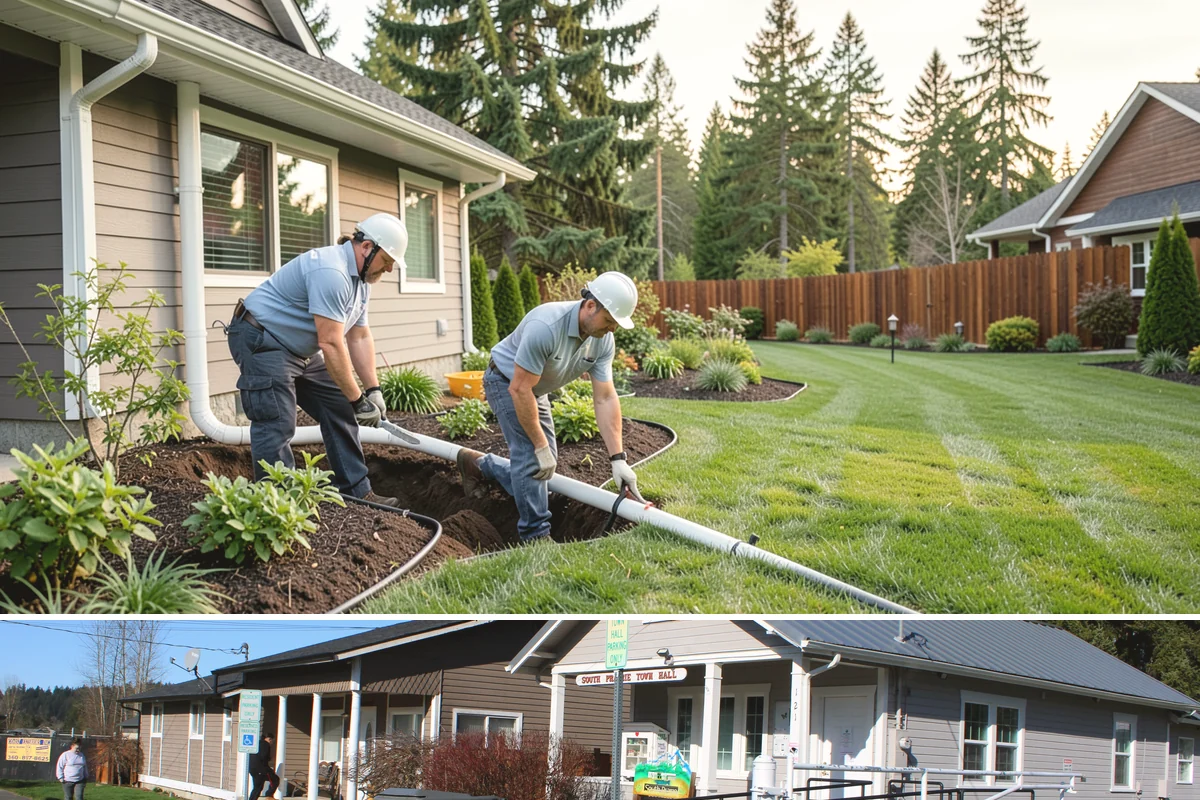 Rain Barrel Installation in South Prairie, Pierce County, WA - Best installed spring through fall