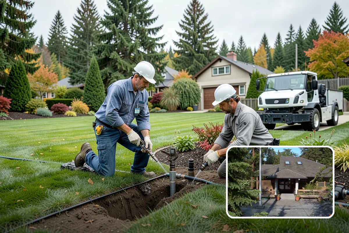 Rain Barrel Installation in Yarrow Point, King County, WA - Captures free rainwater for the garden