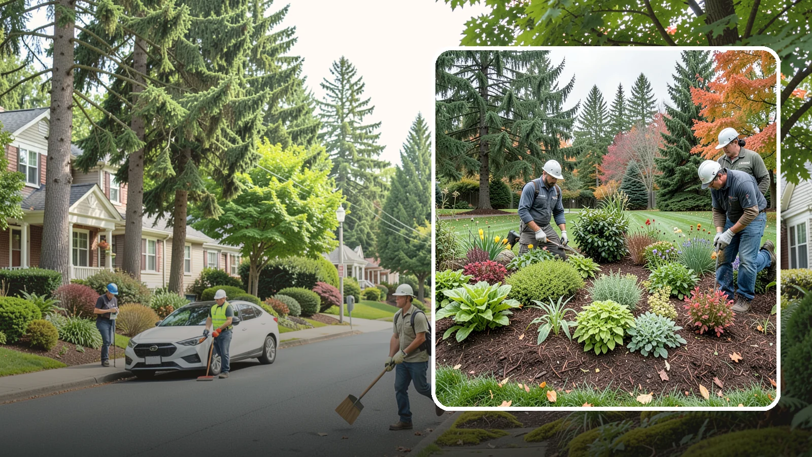 Rain Garden Installation in Beaux Arts Village, King County, WA - Beautiful rain gardens that capture and filter stormwater runoff while adding habitat and color.