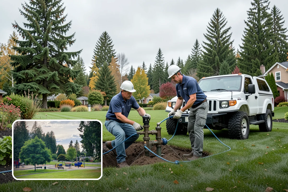 Rain Garden Installation in Bonney Lake, Pierce County, WA - Captures and filters stormwater