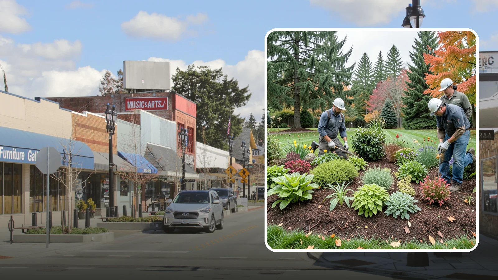 Rain Garden Installation in Bothell, King County, WA - Beautiful rain gardens that capture and filter stormwater runoff while adding habitat and color.