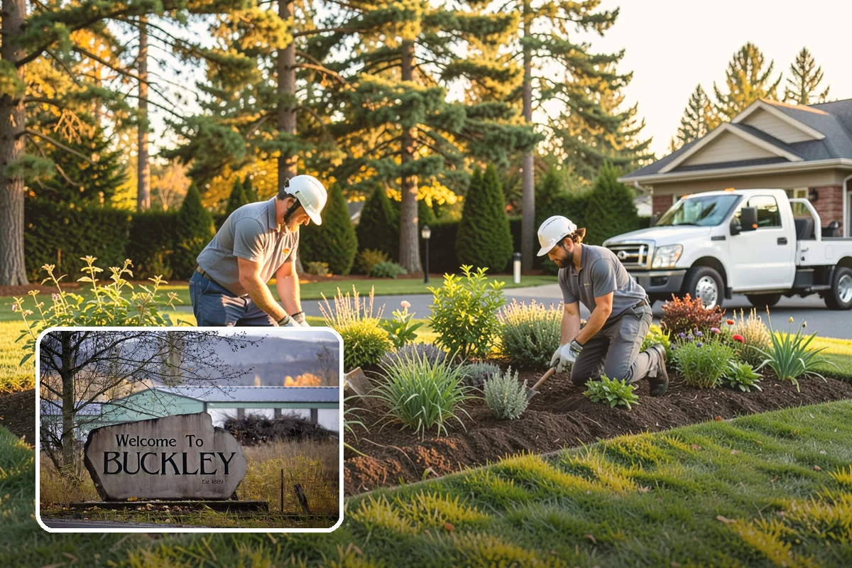 Rain Garden Installation in Buckley, Pierce County, WA - Captures and filters stormwater