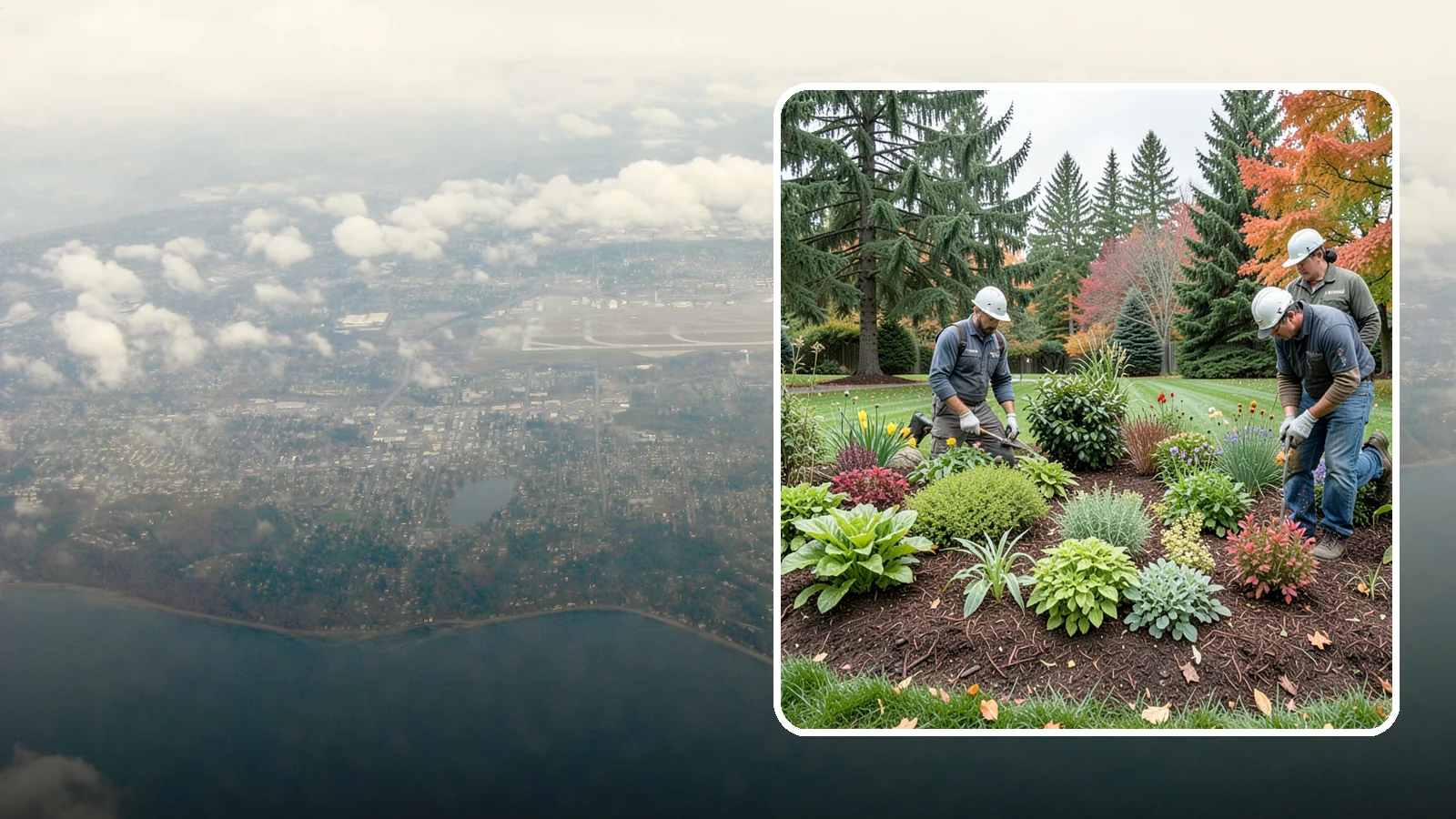 Rain Garden Installation in Burien, King County, WA - Beautiful rain gardens that capture and filter stormwater runoff while adding habitat and color.