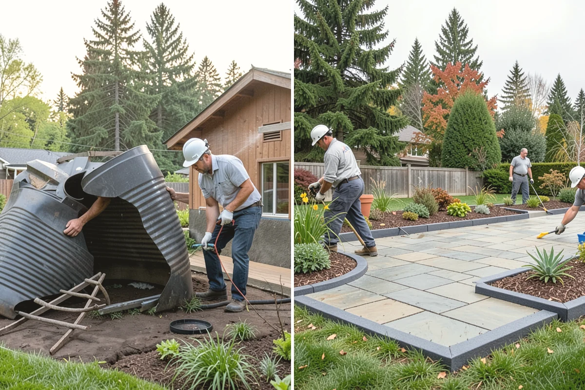 Rain Garden Installation in Carnation, King County, WA - Assess runoff sources and site