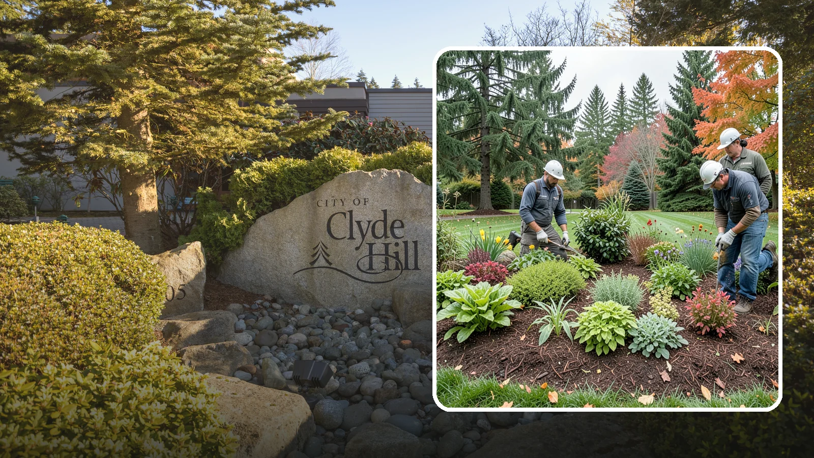 Rain Garden Installation in Clyde Hill, King County, WA - Beautiful rain gardens that capture and filter stormwater runoff while adding habitat and color.