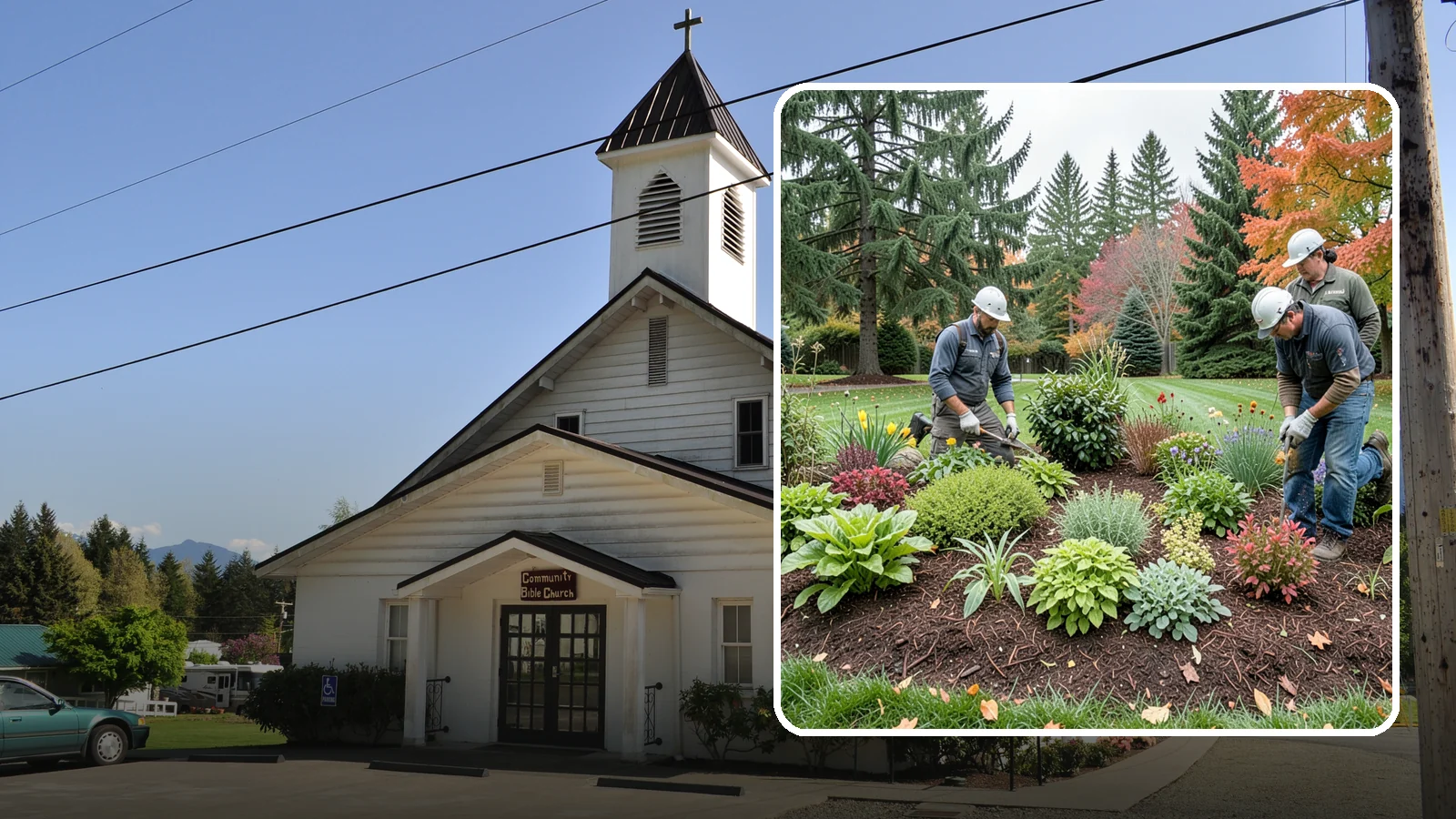 Rain Garden Installation in Concrete, Skagit County, WA - Beautiful rain gardens that capture and filter stormwater runoff while adding habitat and color.