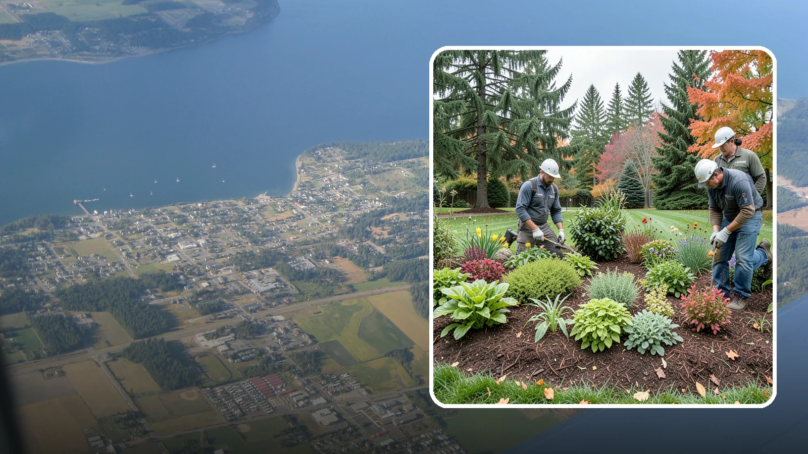 Rain Garden Installation in Coupeville, Island County, WA - Beautiful rain gardens that capture and filter stormwater runoff while adding habitat and color.