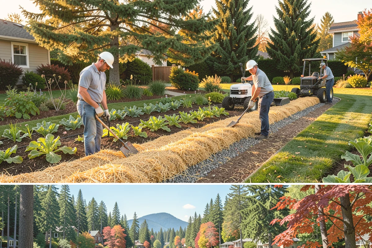 Rain Garden Installation in Covington, King County, WA - Best built and planted spring or fall.