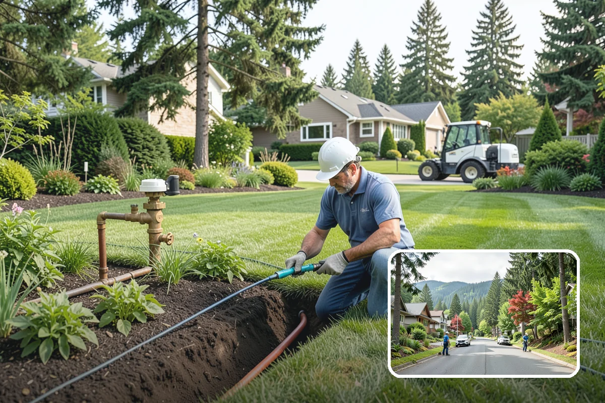 Rain Garden Installation in Darrington, Snohomish County, WA - Captures and filters stormwater