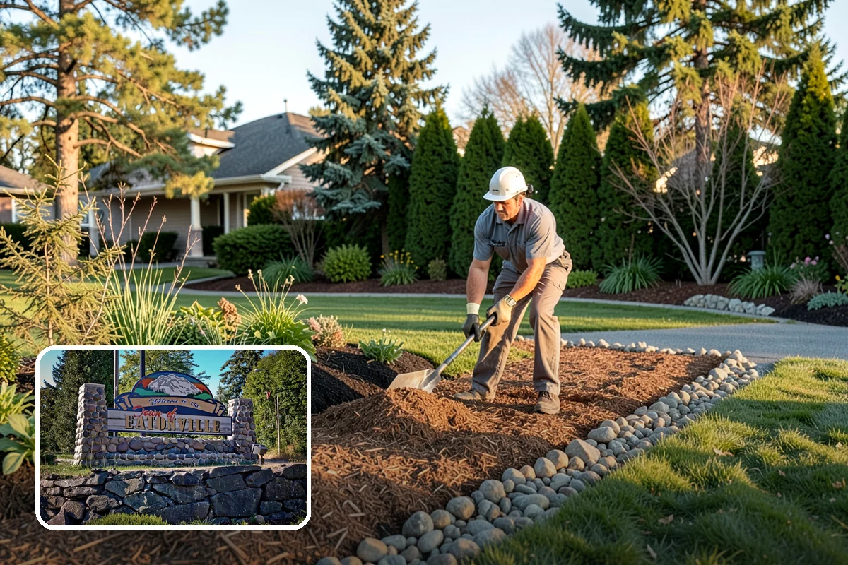 Rain Garden Installation in Eatonville, Pierce County, WA - Captures and filters stormwater