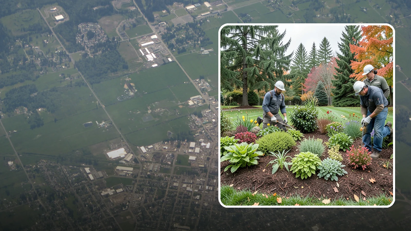 Rain Garden Installation in Enumclaw, King County, WA - Beautiful rain gardens that capture and filter stormwater runoff while adding habitat and color.