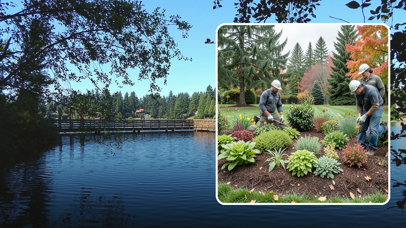 Rain Garden Installation in Federal Way, King County, WA - Beautiful rain gardens that capture and filter stormwater runoff while adding habitat and color.