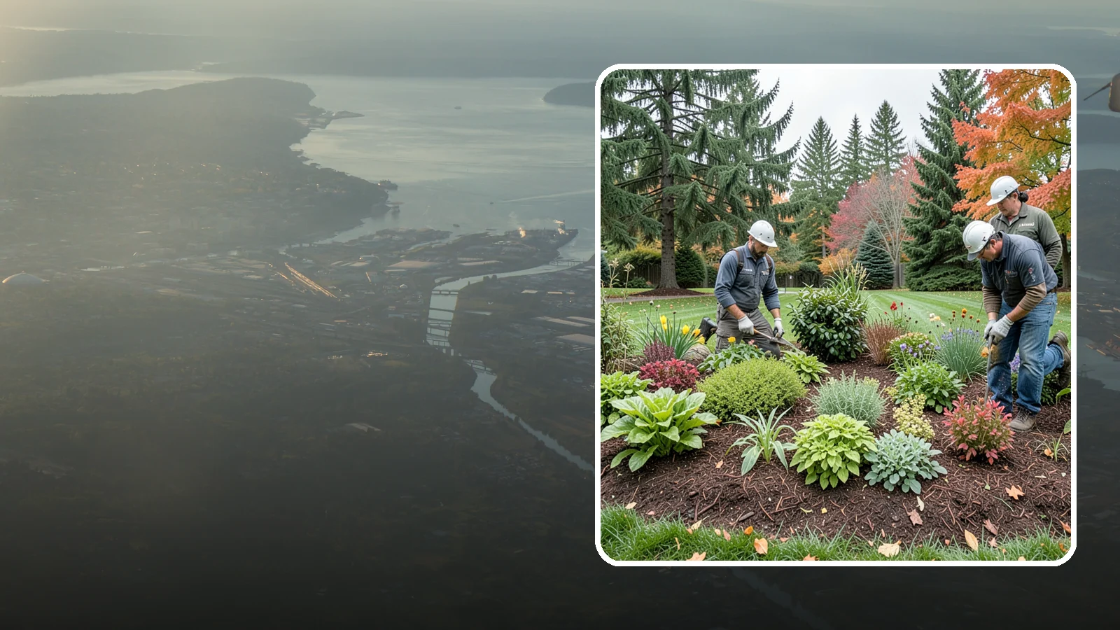 Rain Garden Installation in Fife, Pierce County, WA - Beautiful rain gardens that capture and filter stormwater runoff while adding habitat and color.