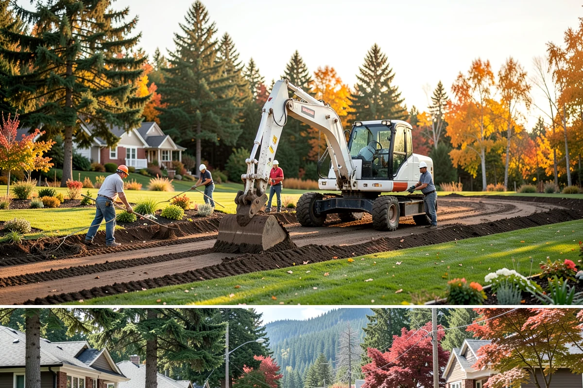 Rain Garden Installation in Hunts Point, King County, WA - Best built and planted spring or fall.