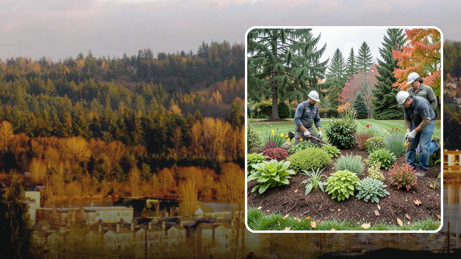 Rain Garden Installation in Kenmore, King County, WA - Beautiful rain gardens that capture and filter stormwater runoff while adding habitat and color.