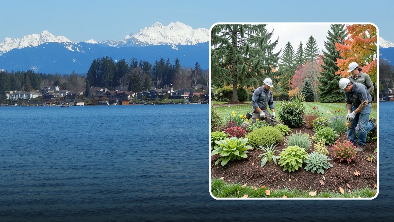 Rain Garden Installation in Lake Stevens, Snohomish County, WA - Beautiful rain gardens that capture and filter stormwater runoff while adding habitat and color.