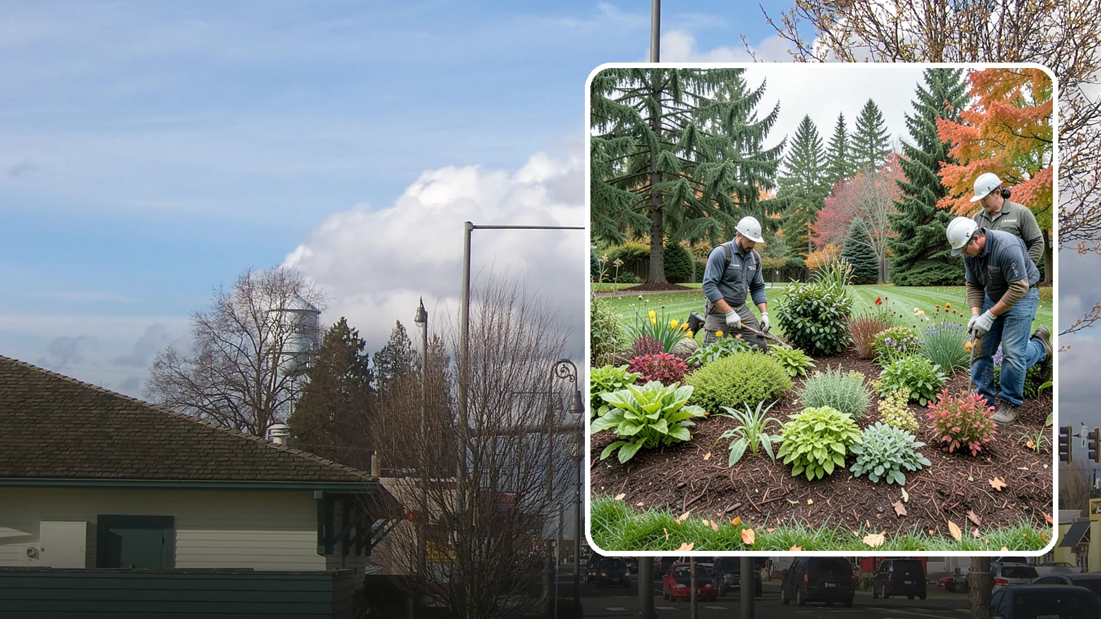 Rain Garden Installation in Marysville, Snohomish County, WA - Beautiful rain gardens that capture and filter stormwater runoff while adding habitat and color.