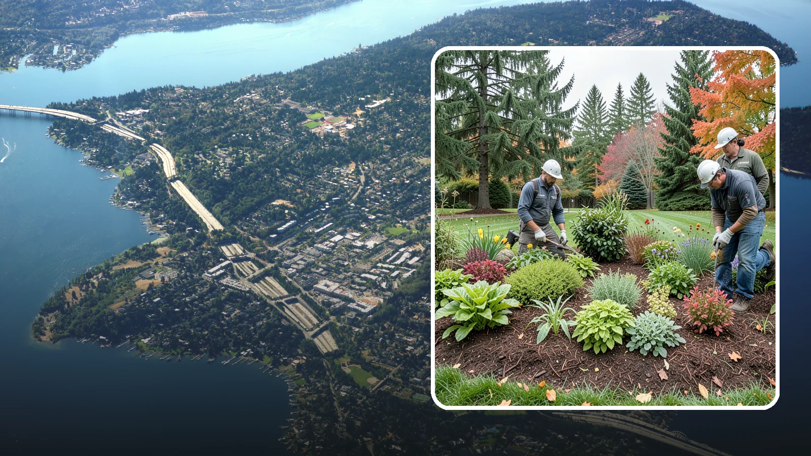Rain Garden Installation in Mercer Island, King County, WA - Beautiful rain gardens that capture and filter stormwater runoff while adding habitat and color.