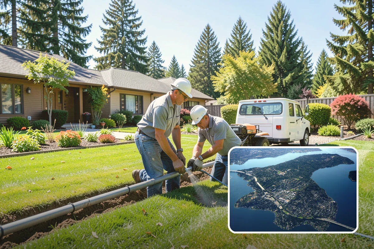 Rain Garden Installation in Mercer Island, King County, WA - Captures and filters stormwater
