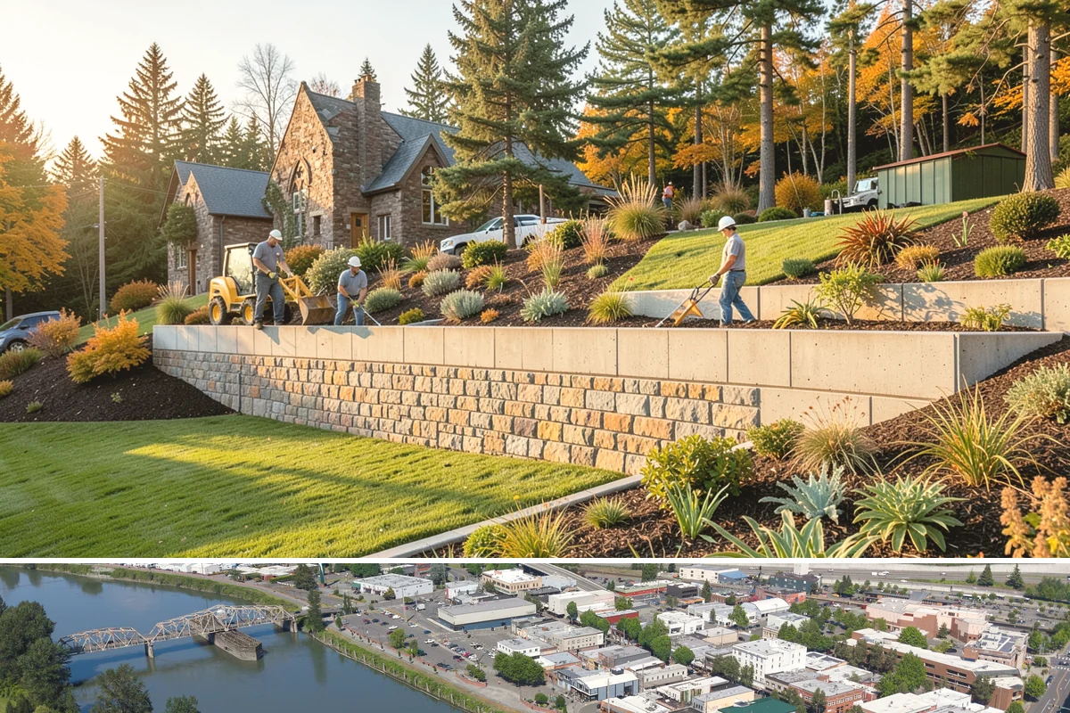 Rain Garden Installation in Mount Vernon, Skagit County, WA - Best built and planted spring or fall.