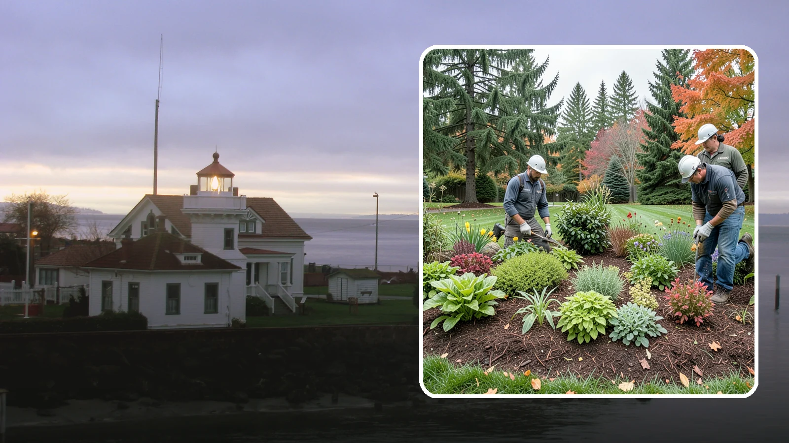 Rain Garden Installation in Mukilteo, Snohomish County, WA - Beautiful rain gardens that capture and filter stormwater runoff while adding habitat and color.