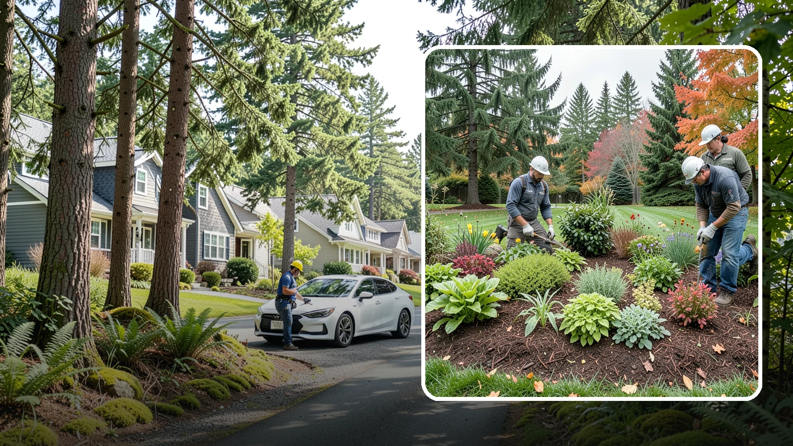 Rain Garden Installation in Normandy Park, King County, WA - Beautiful rain gardens that capture and filter stormwater runoff while adding habitat and color.